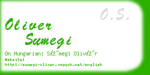 oliver sumegi business card